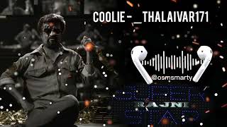 COOLIE bgm ringtone Thalaivar171 bgm ringtone Superstar Rajinikanth bgm ringtone  Anirudh bgm [upl. by Hamal]