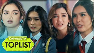 10 intense acting showdown of Francine amp Xyriel as Chiara amp Tonet in Dirty Linen  Kapamilya Toplist [upl. by Aicatsana238]