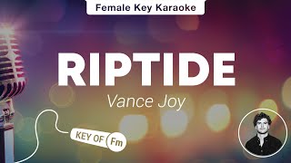 Riptide  Vance Joy Lower Key Acoustic Karaoke [upl. by Mcdonald]