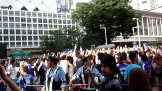 2010625 サッカーW杯 日本－デンマーク戦後 渋谷スクランブル交差点 3 [upl. by Lenehc]