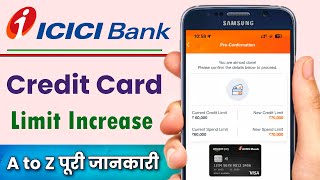 icici Credit Card Limit Increase Online  How to Increase Credit Card Limit Using iMobile Pay App [upl. by Ardnuasak226]