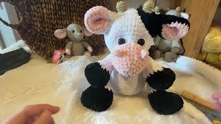 How to do facial sculpting on Hannah’s Handmade Designs Velvet Baby Cow and Hippo Patterns [upl. by Olia]