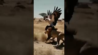 Eagle Hunting video  Eagle vs loin hunting video  Eagle hunting shorts viral eaglehunting [upl. by Enyar]