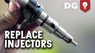 How To Replace Cummins Common Rail Fuel Injectors [upl. by Llerdnam]