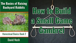 How to Build a Small Game Gambrel  Easy PVC Build  Perfect for Rabbits and Squirrels [upl. by Kaenel854]