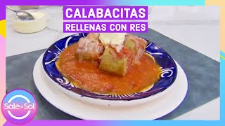 Las más deliciosas Calabacitas Rellenas con Res  Cocina Delirante  Sale el Sol [upl. by Aremus]