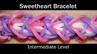 Rainbow Loom® Sweetheart Bracelet [upl. by Zack]