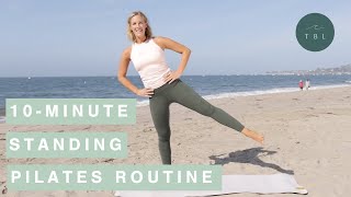 10Minute Pilates Workout Standing Exercises [upl. by Cuthbert854]