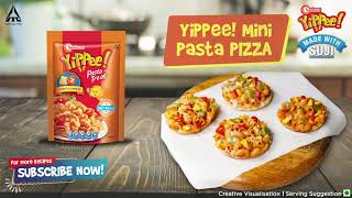 Cheesy Pasta Pizza Recipe  Instant Pasta Recipe  YiPPee Pasta Recipe [upl. by Nesmat]