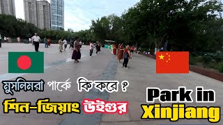 শিনজিয়াং উইগুর মুসলিমরা পার্কে কি করে  Park In Xinjiang  Bangladeshi in Xinjiang [upl. by Daigle259]