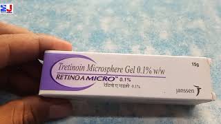 Retino A Micro 01Gel  Tretinoin 01Microsphere Gel  Retino A Micro 01Gel uses Review Hindi [upl. by Enala]