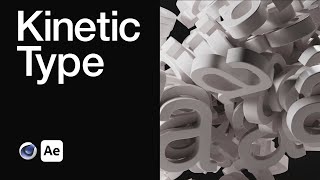 Kinetic Typography with Cloner and Dynamics [upl. by Rillis]