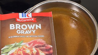 How to Make McCormick BROWN Gravy  Quick and Easy with McCormick BROWN Gravy Mix [upl. by Ryann]