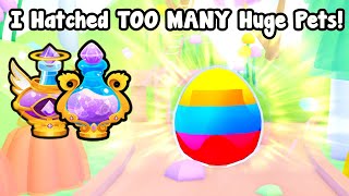 I Used So Many Jelly God Potions And Hatched Too Many Huge Pets In Pets Go [upl. by Nygem]