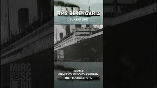 RMS Berengaria blows her Whistle as she docks in New York 1928 [upl. by Ymmak]