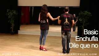 Salsa Basic Tutorial 6  Salsa Cubana  Enchufla and dile que no [upl. by Atsirk]