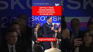 Pytanie do Trzaskowskiego o żonę quotAgata Duda która nic nie mówi we wszystkich językach świataquot [upl. by Girand]