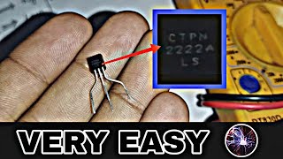 how to check NPN TRANSISTOR 2N2222  POWER SWITCHING TRANSISTOR 2N2222 [upl. by Eberle]