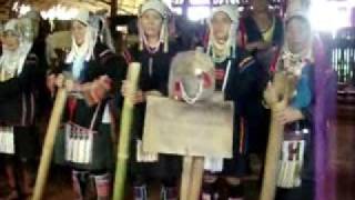 Traditional Karen Hill Tribes of Myanmar Dancing and Singing Refugees [upl. by Ilana]