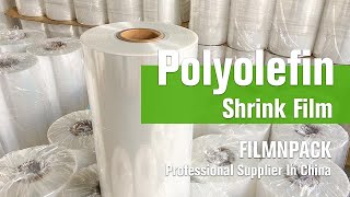 Polyolefin Shrink Film Roll Polyolefin Shrink Wrap  Buy Polyolefin Film From Manufacturer [upl. by Ransom]