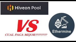 HiveonPool Vs Ethermine cual paga mejor [upl. by Foote]