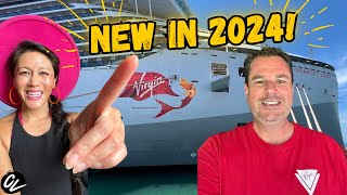 CRUISE NEWS  What’s NEW on VIRGIN VOYAGES in 2024 [upl. by Eneirda]