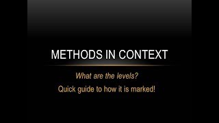 A Sociology What are the LEVELS in the methods in context [upl. by Onihc]