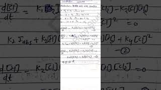 kinetics of photochemical reaction of HCl [upl. by Alahsal]