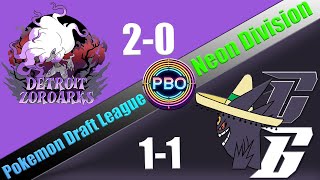 Pokémon Draft League  Detroit Zoroarks VS Caborca Gengars  S6 W3 Neon Div [upl. by Marja]