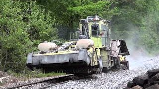 CSX MOW Crew Replacing Railroad Ties On The Old Main Line [upl. by Iralav]