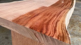 Building a Solid Teak Wood Dining Table from a Single Block [upl. by Zoubek932]