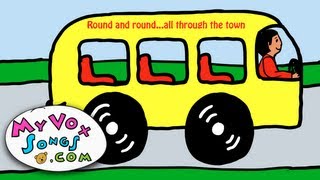 Wheels On The Bus  Nursery Rhymes US Lyrics [upl. by Mikes]