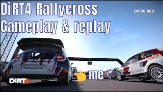 Tough race Dirt 4 rallycross gameplay amp replay DS 3 Hell Norway 4 laps [upl. by Llerraf45]