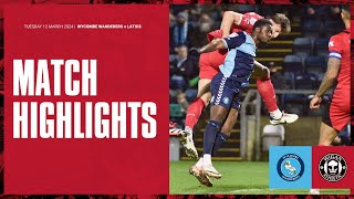 Match Highlights  Wycombe Wanderers 1 Latics 0 [upl. by Witte629]