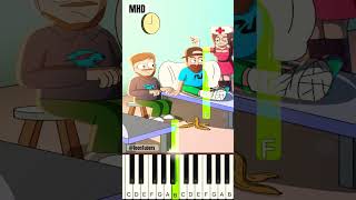 Meeting Timeout In Hospital With MrBeast and Dude Perfect ​⁠TheToonTubers  Piano Tutorial [upl. by Ylrebma]