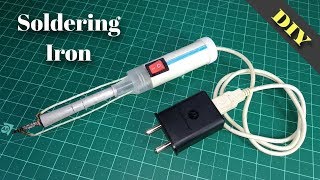 How to Make Soldering Iron At Home Easily DIY [upl. by Noiztneb]