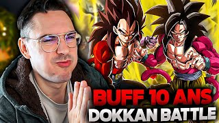 LES MONSTRES  GOKU SSJ4 LR VEGETA SSJ4 LR BUFF 10 ANS 😱 DOKKAN BATTLE [upl. by Melany]