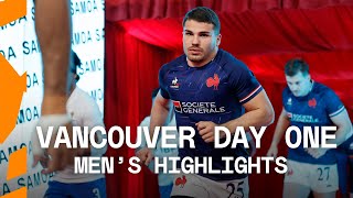 Antoine Dupont makes SVNS debut Vancouver HSBC SVNS Day One Mens Highlights [upl. by Selestina]