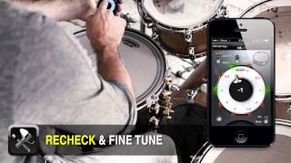 Drum tuning with Drumtune PRO LUG TUNER MODE BASICS [upl. by Islek709]