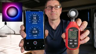 PPFD Meter app and Unit lux meter bluetooth pairing test [upl. by Ecadnarb]