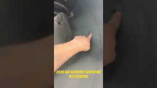 Kia Sorrento serpentine belt removal the easy way ￼ [upl. by Otina755]