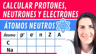 Calcular PROTONES NEUTRONES y ELECTRONES ⚛️ de Átomos Neutros [upl. by Ekrub]