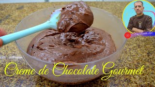 CREME PATISSIERE DE CHOCOLATE PROFISSIONAL [upl. by Dymphia]