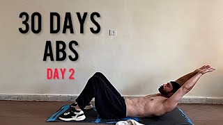 INTENSE ABS IN 30 DAYS CHALLENGE  DAY 2 [upl. by Henrik]