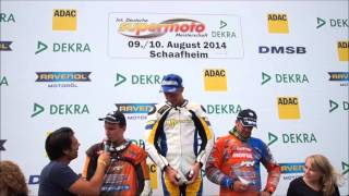 Int German Supermoto Schaafheim 2014  Podium S2 [upl. by Watkin]