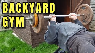 pig iron pump garden gym [upl. by Hannazus]