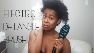 Electric Straightening Brush  How is it with Natural 4c Hair [upl. by Buchalter534]