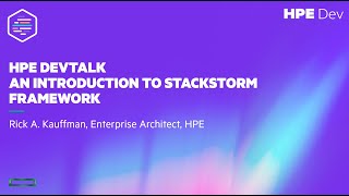 An introduction to Stackstorm framework [upl. by Marmaduke]