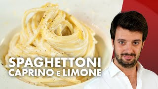 Spaghettoni caprino e limone freschi e delicati ESTATE [upl. by Epuladaug680]