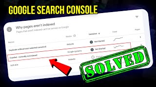 SOLUTION Crawled  Currently Not Indexed Problem in Google Search Console 2024 [upl. by Akiemat]